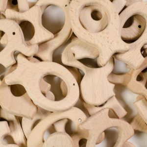 Natural Wood Teethers for Babies