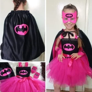 Pink Batman Hero Tutu Dress Set for Girls