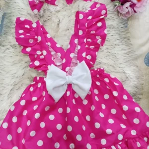 Adorable Pink Polka Dot Dress for Baby Girls