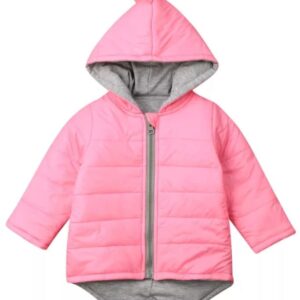 Dino Puffer Jacket Pink #1000318