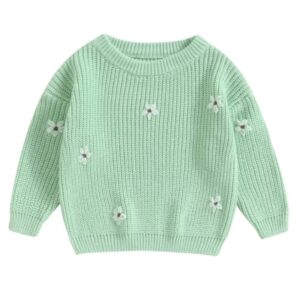 Mint Floral Sweater #1000224